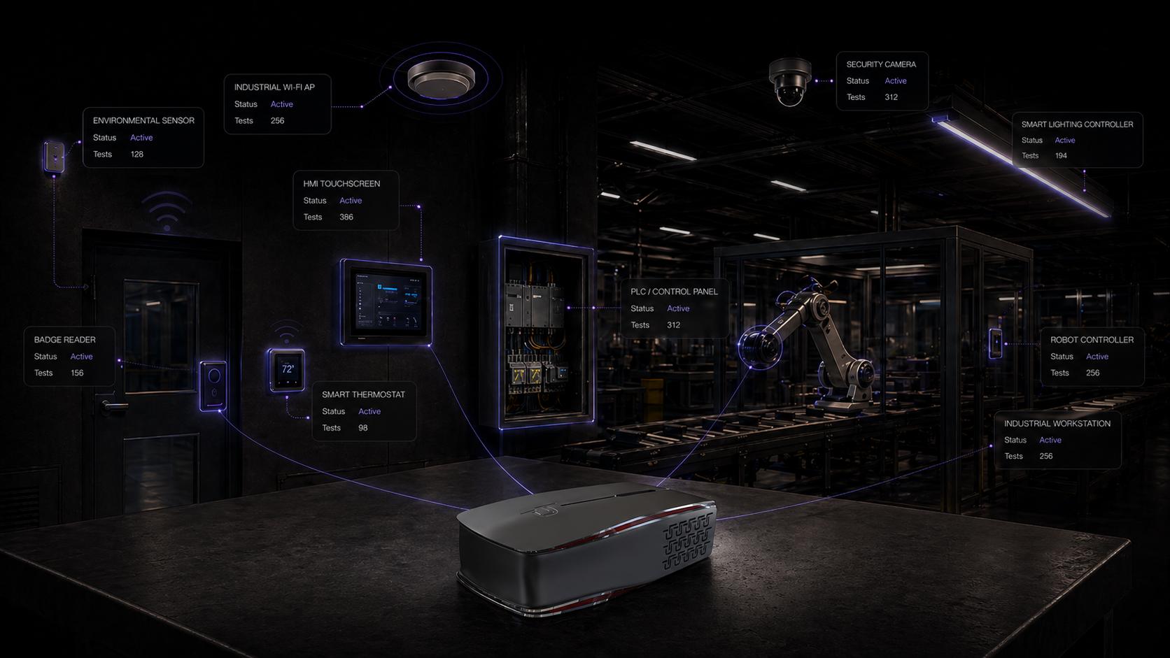 qEY deployed at the same industrial site, connected and testing